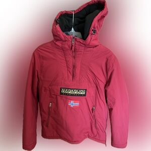 Napapijri Rainforest Hooded, fleece lined parka.